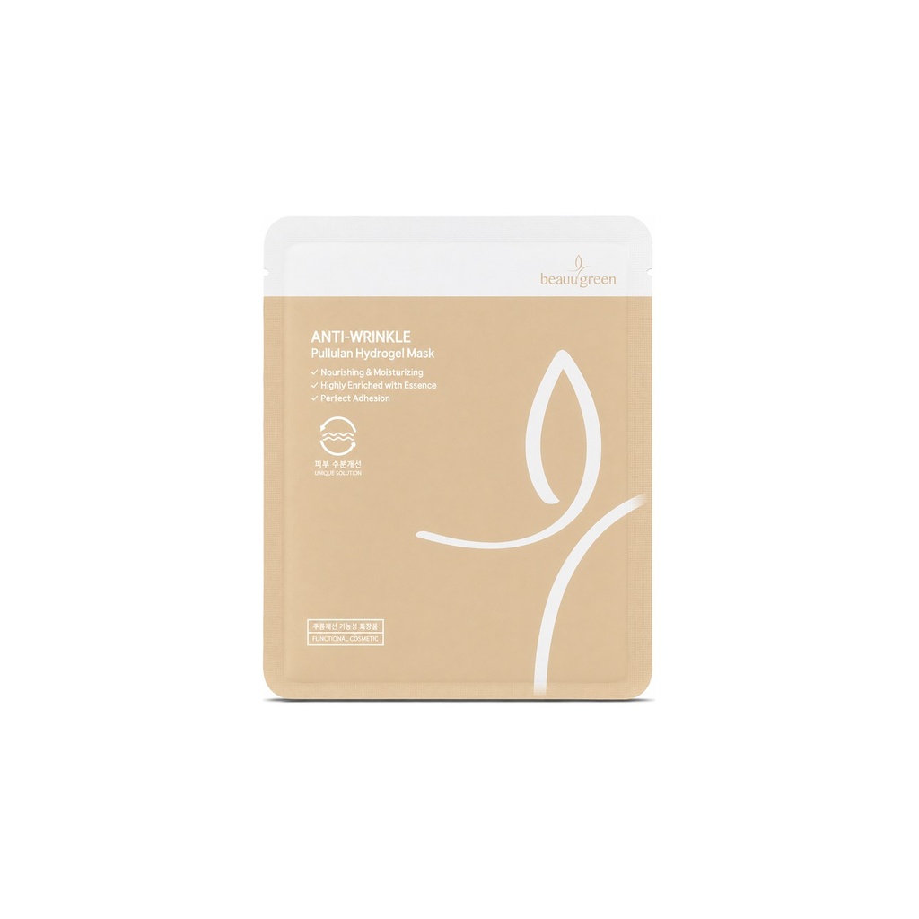 BeauuGreen Anti-Wrinkle Pullulan Hydrogel Mask